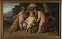 KS 137a
<br/>
Putti met vruchten van zomer en herfst
<br/>
<em>Scholten, Hendrik Jacobus (1824-1907)</em>